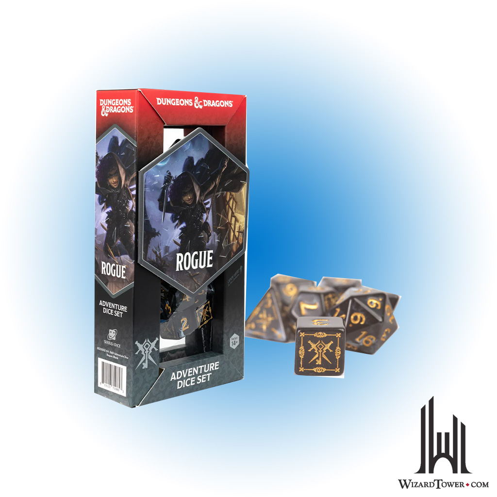 DND ADVENTURE DICE ROGUE: BLACK